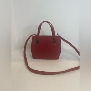 Jones New York Small Red Purse W/Removable Crossbody Strap